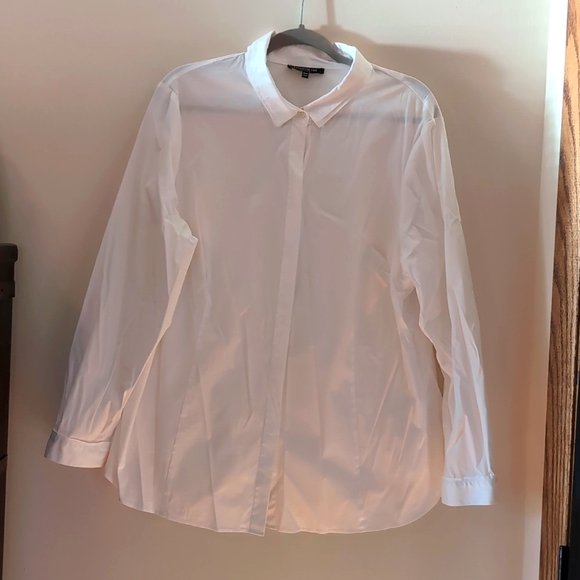 Lafayette 148 New York Tops - NWOT Plus Size White Blouse by Lafayette 148